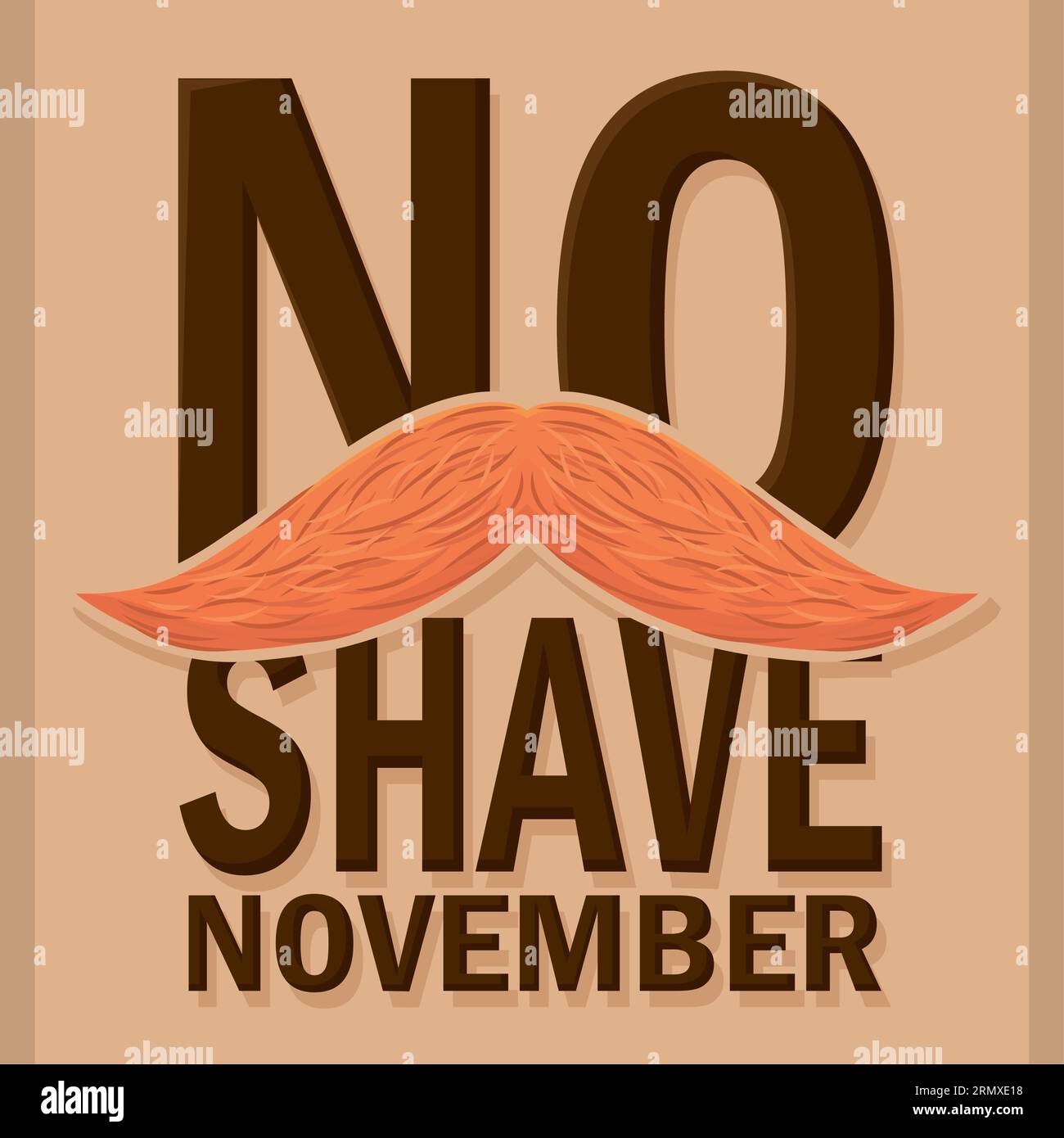 Colored no shave november poster Vector Stock Vector Image & Art Alamy