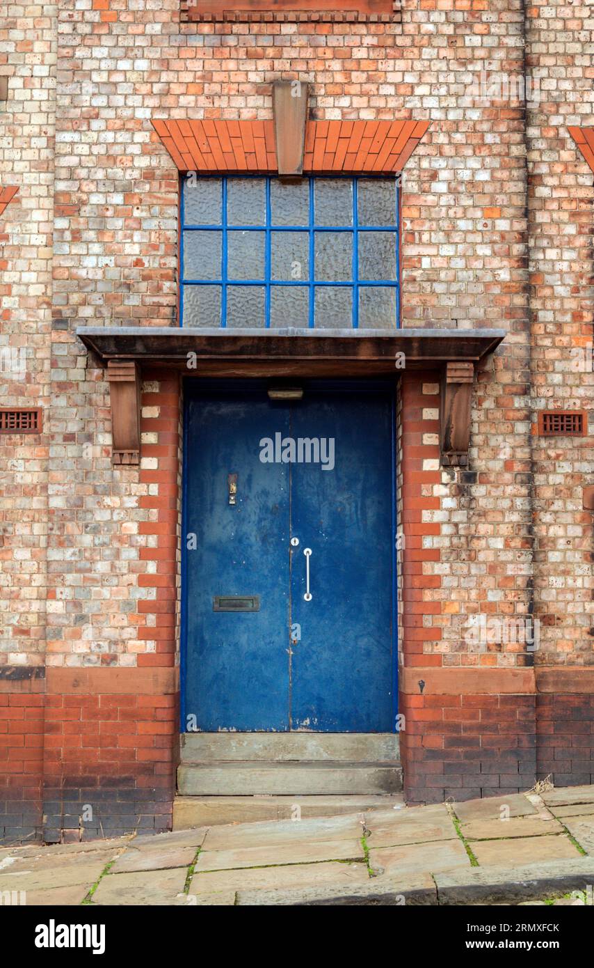 Doorway to the Institute For The Deaf School, Rochdale. Stock Photo
