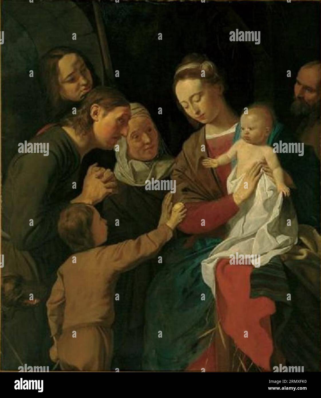 Adoration of the Shepherds 1656 by Leendert van der Cooghen Stock Photo