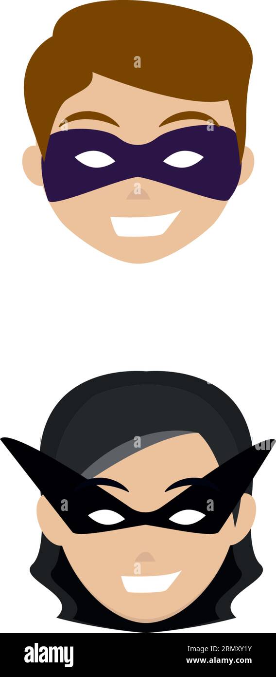 Boy logo superhero illustration Stock Vector Images - Alamy