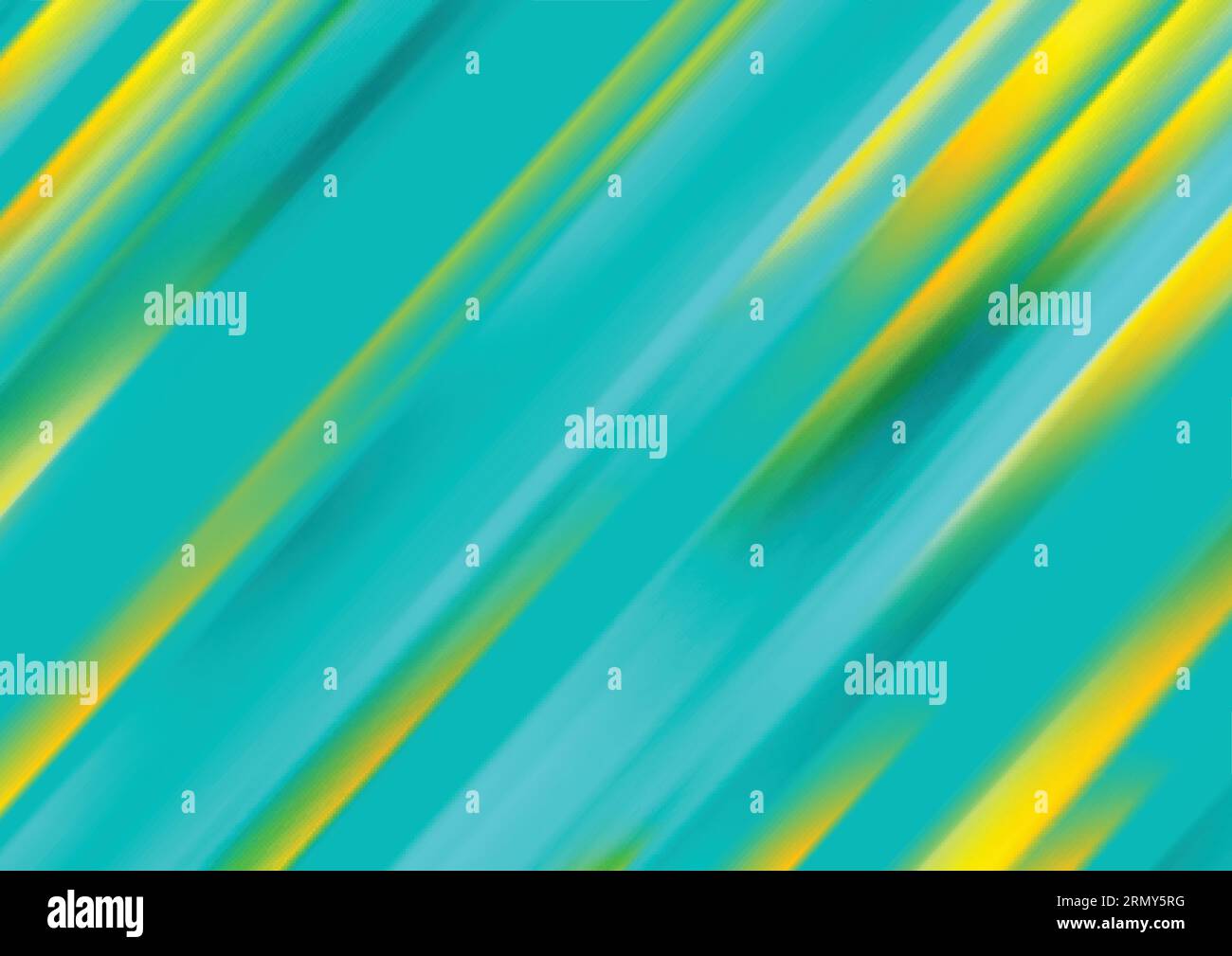 Turquoise and yellow smooth stripes abstract background. Vector design