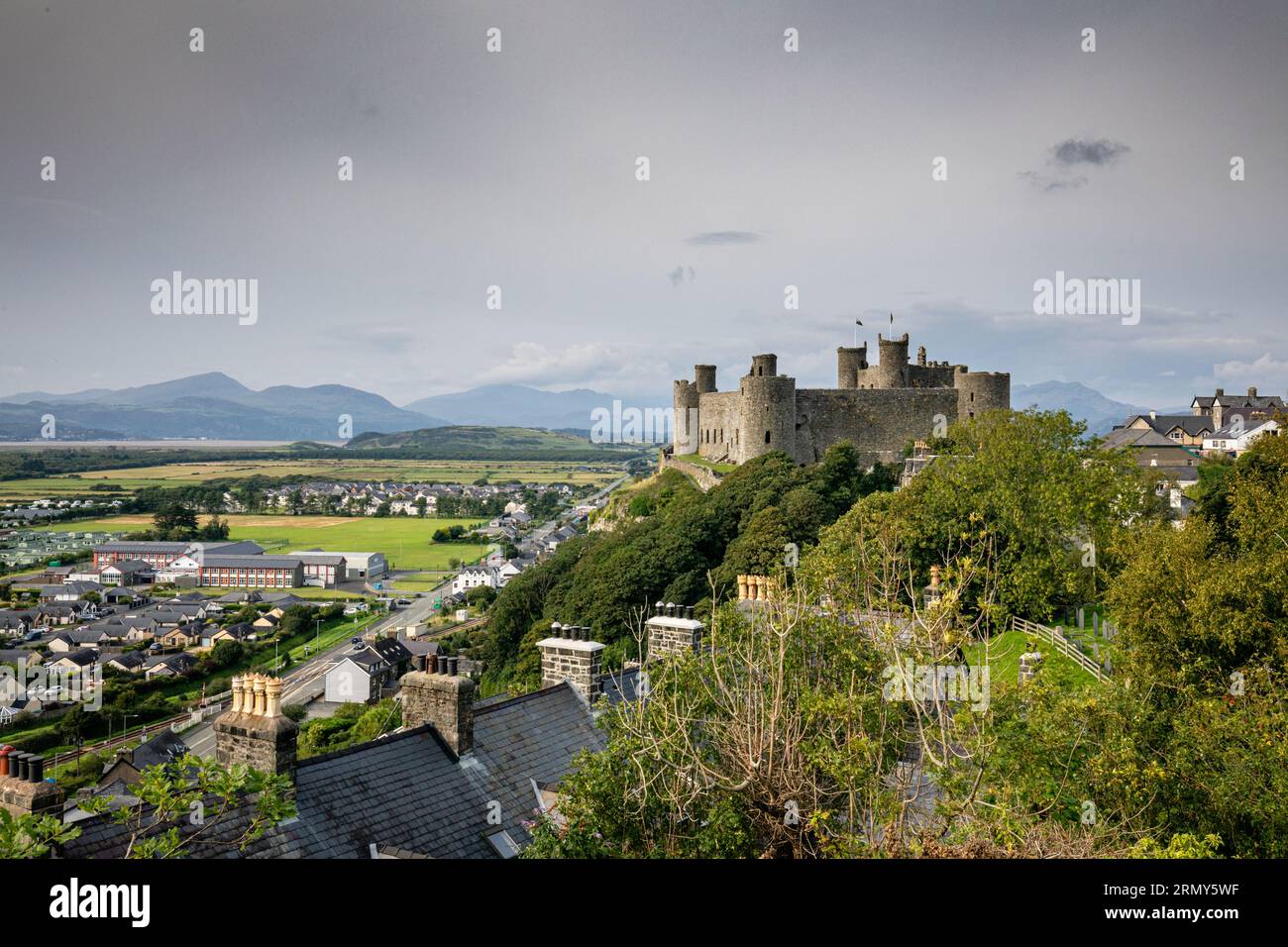 Harlech Castle, Gwynedd, Wales Stock Photo