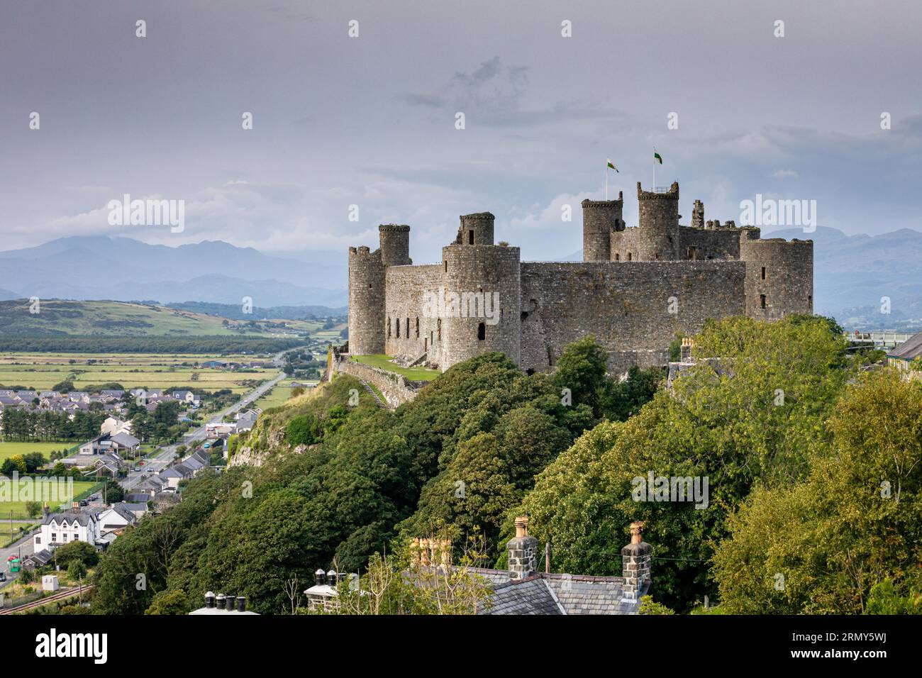 Harlech Castle, Gwynedd, Wales Stock Photo