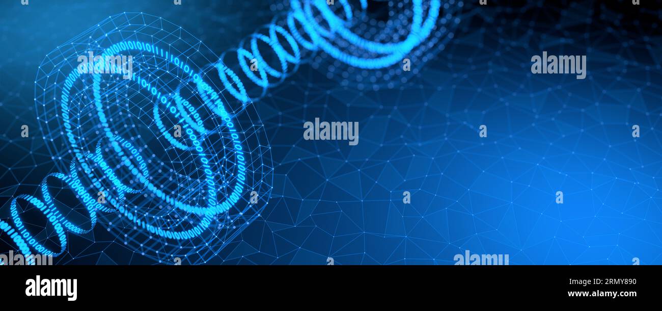 Artificial intelligence. Machine learning. Network structure background ...