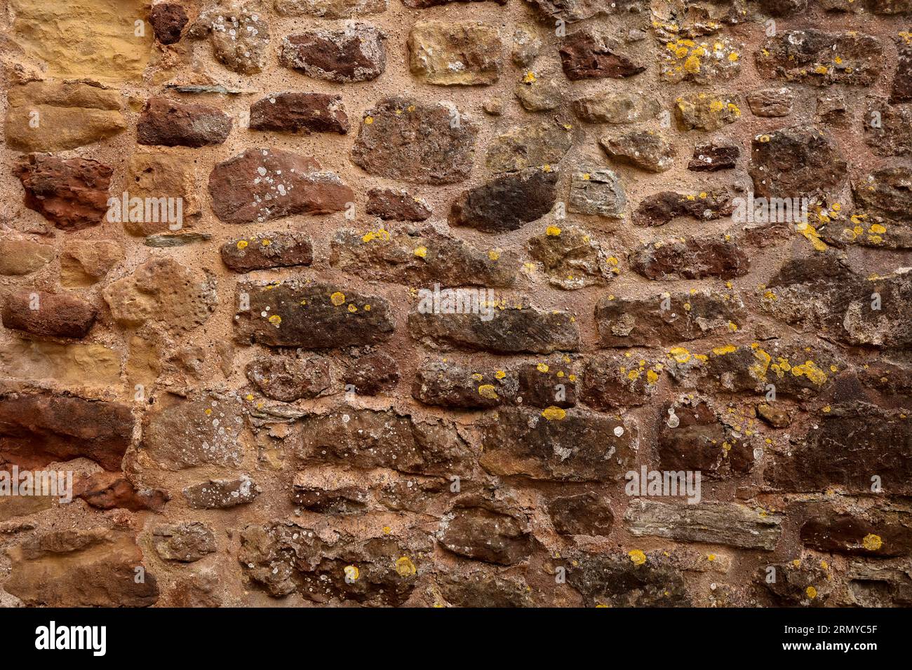 Colored stone background of different sizes Stock Photo