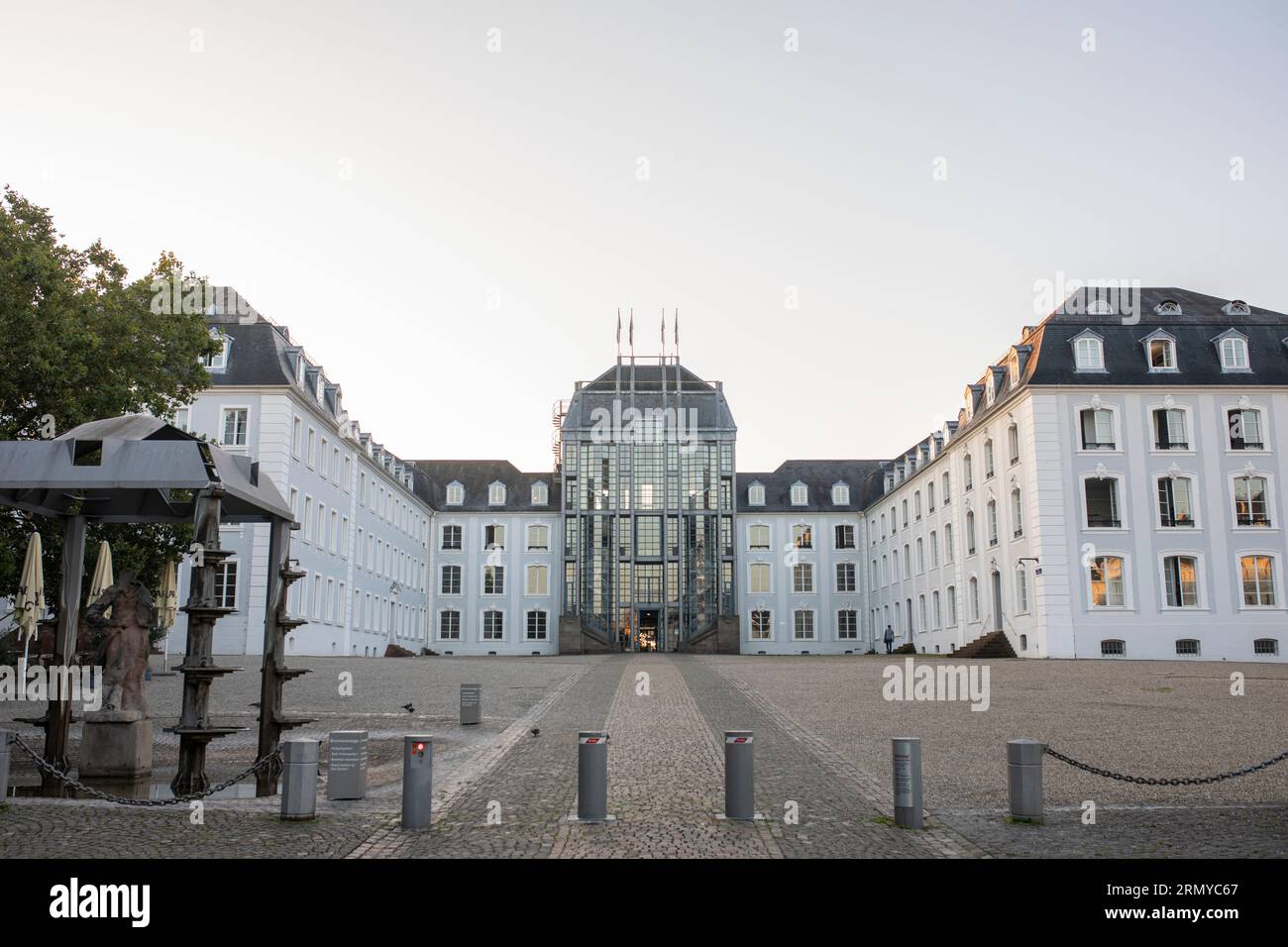 Saarbrucken Castle early morning mood Stock Photo