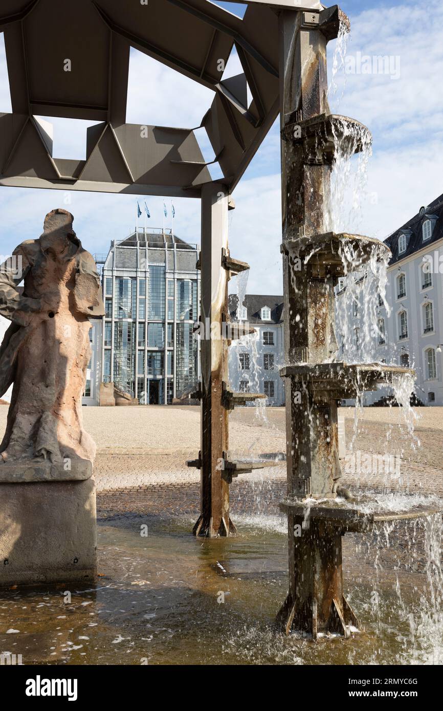 Saarbrucken Castle early morning mood Stock Photo