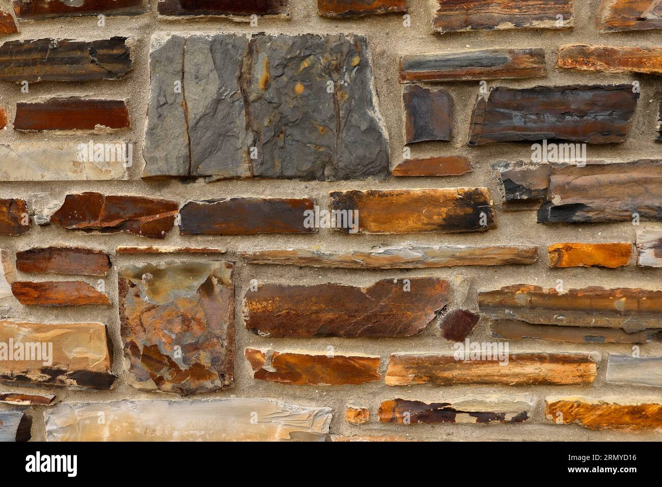 Colored stone background of different sizes Stock Photo