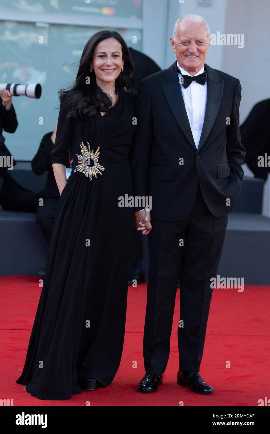 Paris, France. 30th Aug, 2023. Santo Versace and Francesca De Stefano