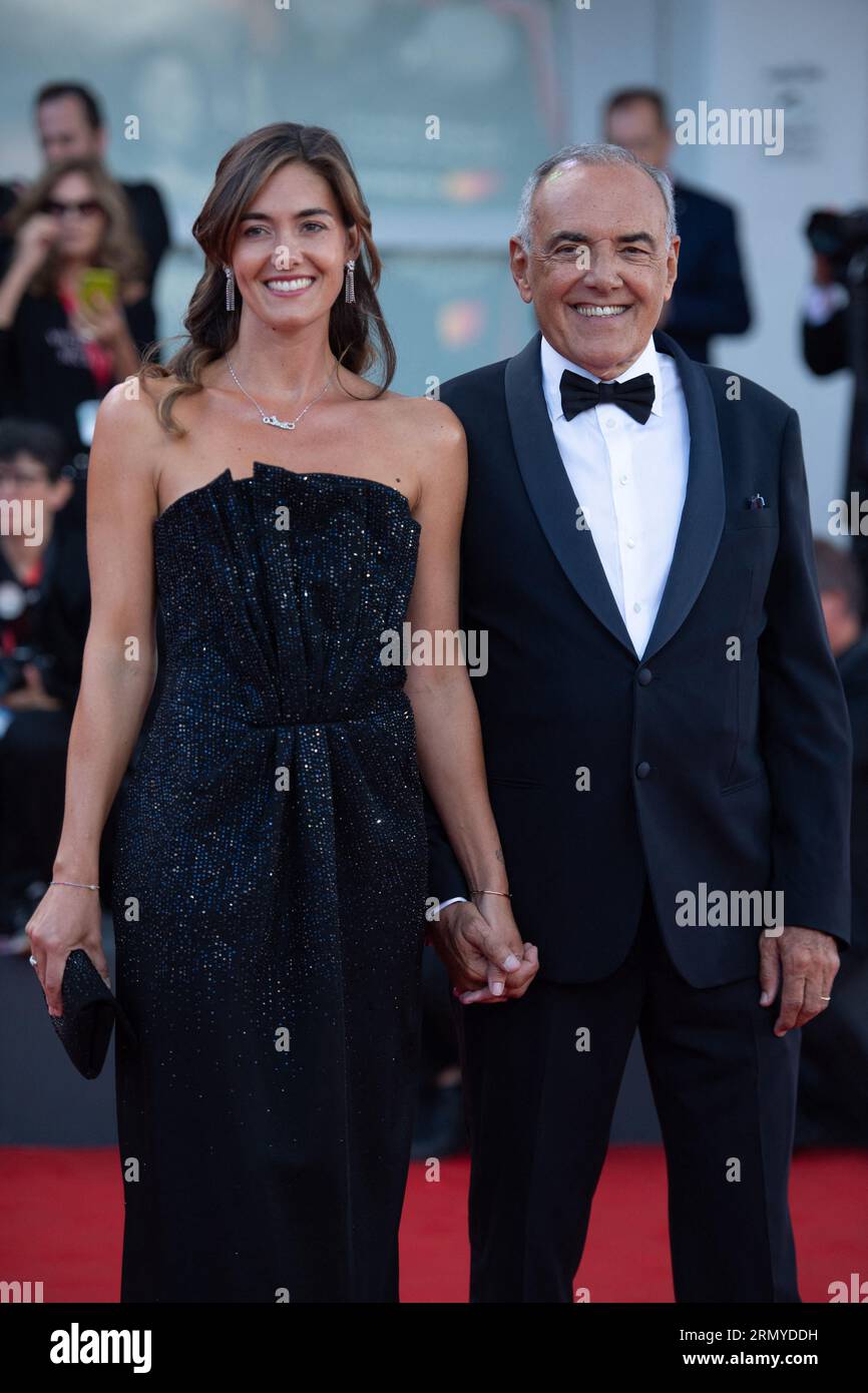 Paris, France. 30th Aug, 2023. Giulia Rosmarini and Alberto Barbera ...