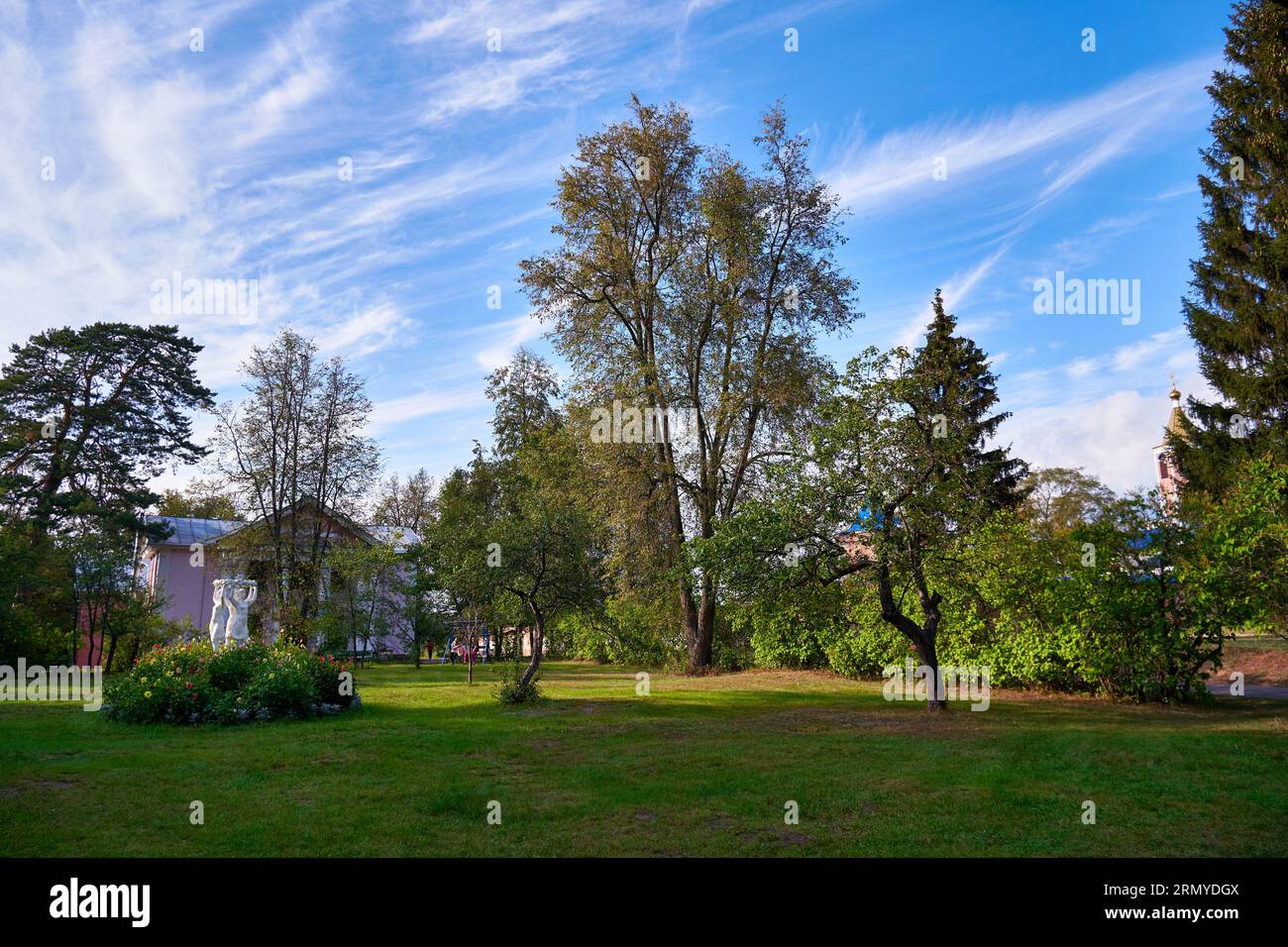 Ryazan, Russia - August 27, 2023: City park in summer afternoon Stock Photo