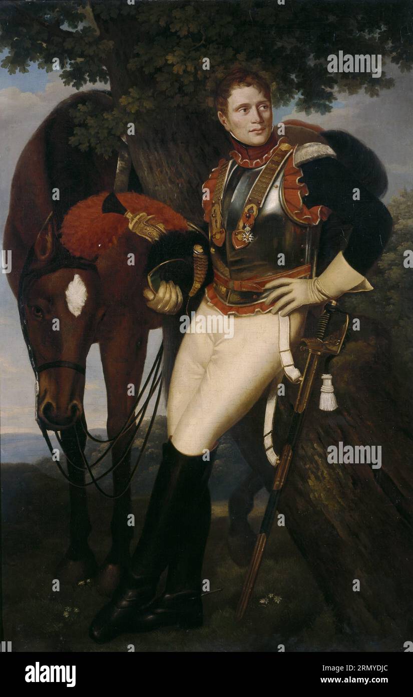 El coracero Jean Baptiste Poret-Dulongval circa 1813 by José de Madrazo y Agudo Stock Photo