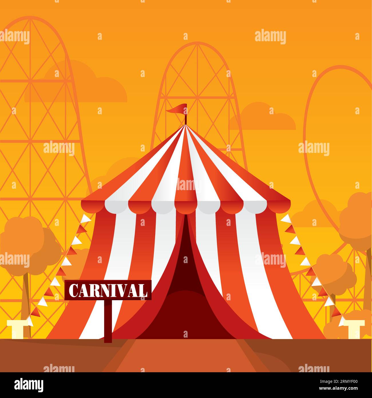 Amusement carnival park circus Stock Vector Images - Alamy