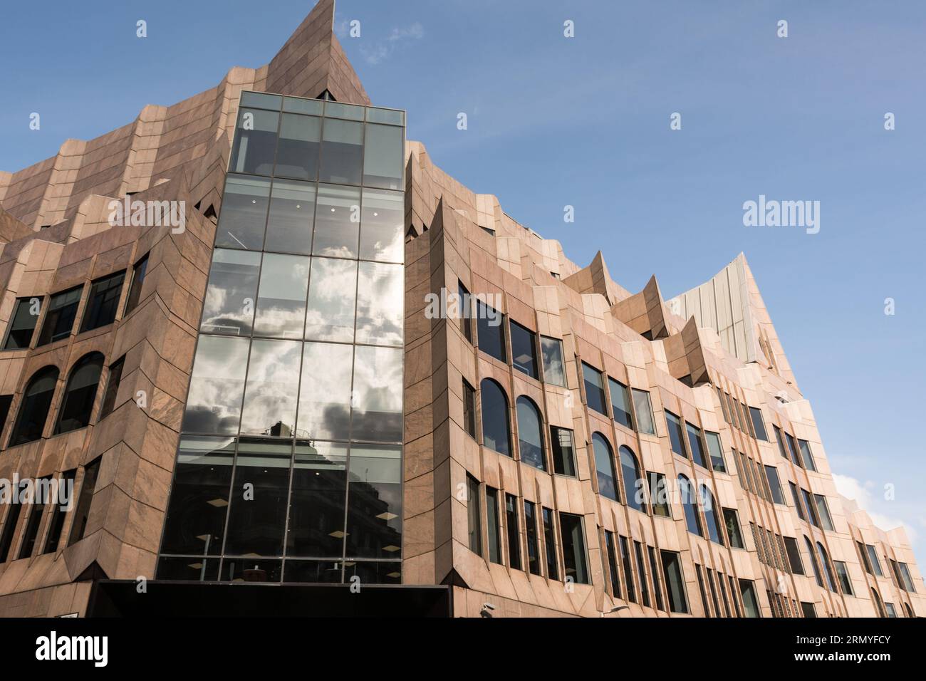 The facade of the neogothic Minster Building, Mincing Lane, London