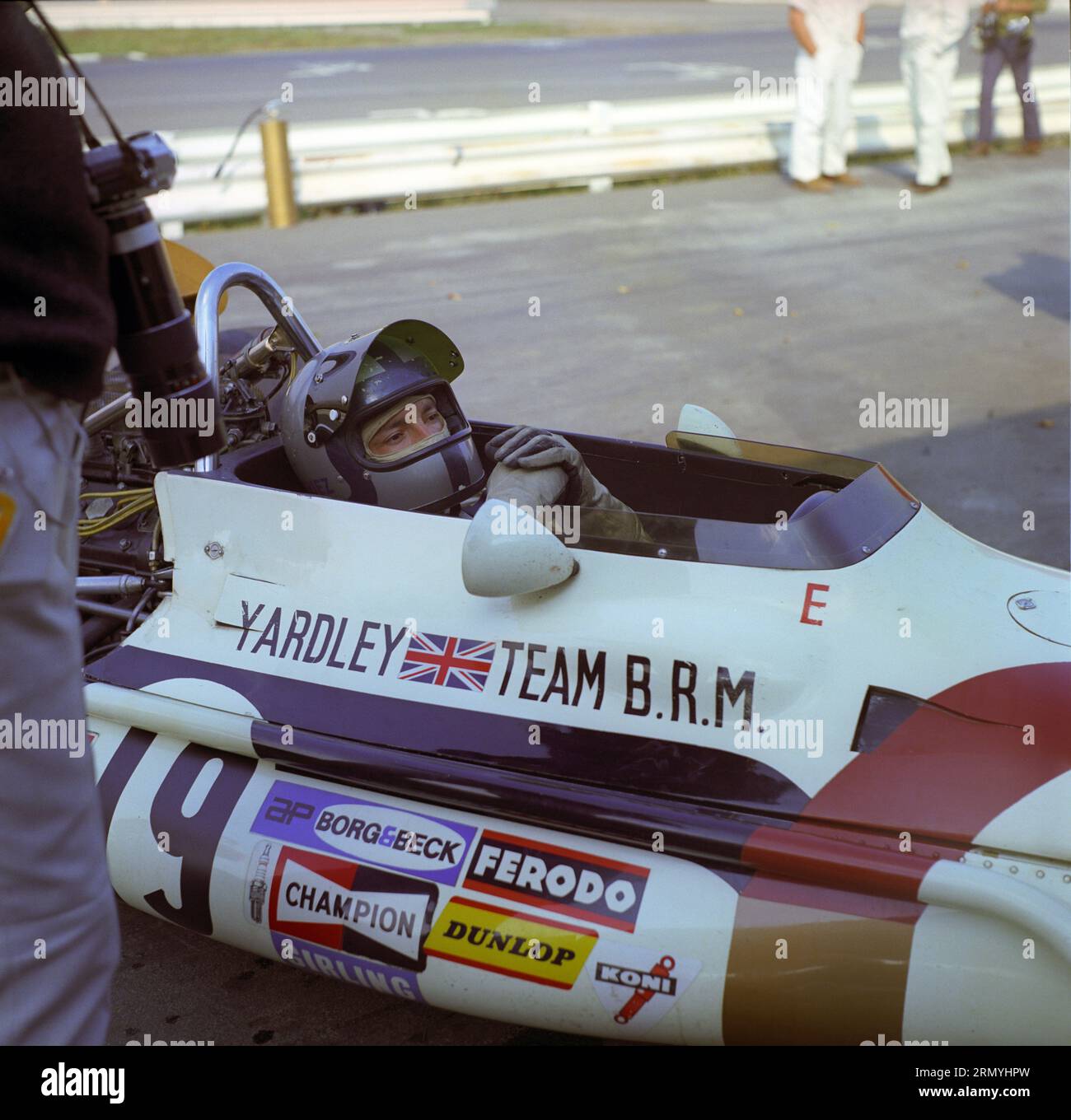 1970 Watkins Glen Grand Prix, Pedro Rodriguez, BRM P153, started 4th, finished 2nd Stock Photo
