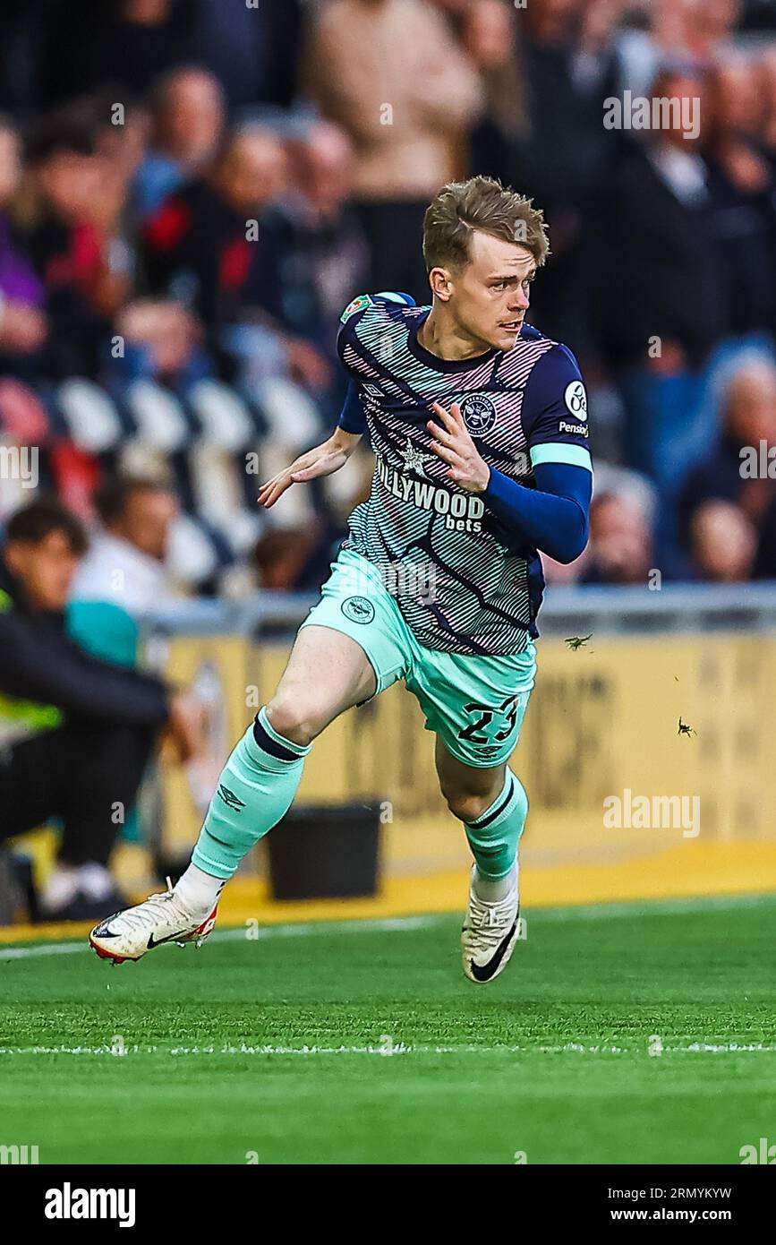 Keane Lewis-Potter #23 of Brentford in action Stock Photo - Alamy