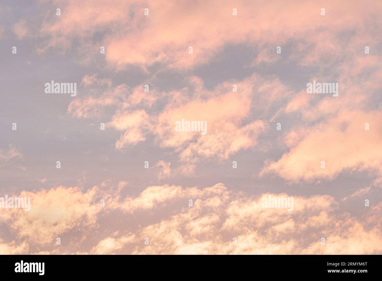 Pink sunset cloudscape Stock Photo