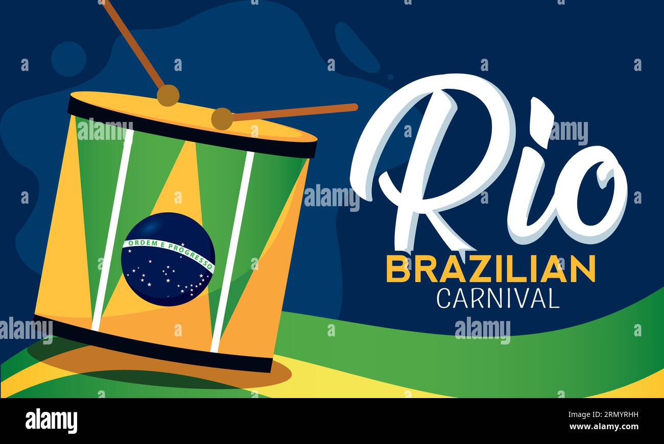Samba drum brasil Stock Vector Images - Alamy