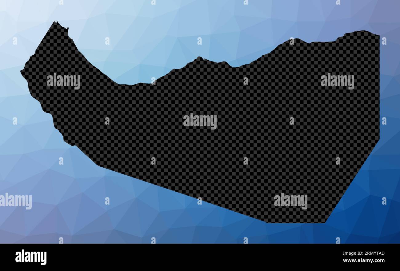 Somaliland Geometric Map Stencil Shape Of Somaliland In Low Poly Style