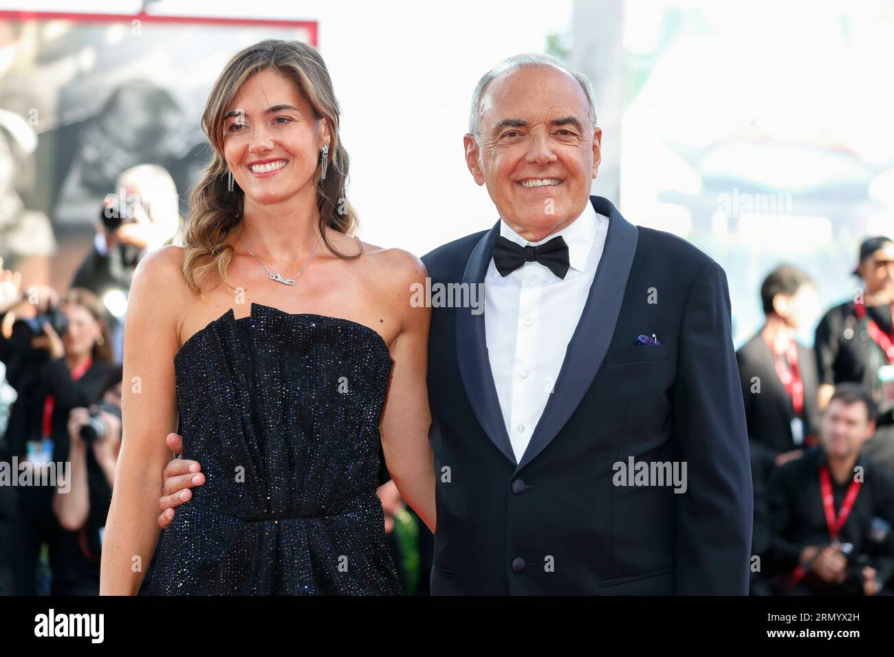 Giulia Rosmarini and Alberto Barbera attend the premiere of 'Comandante ...