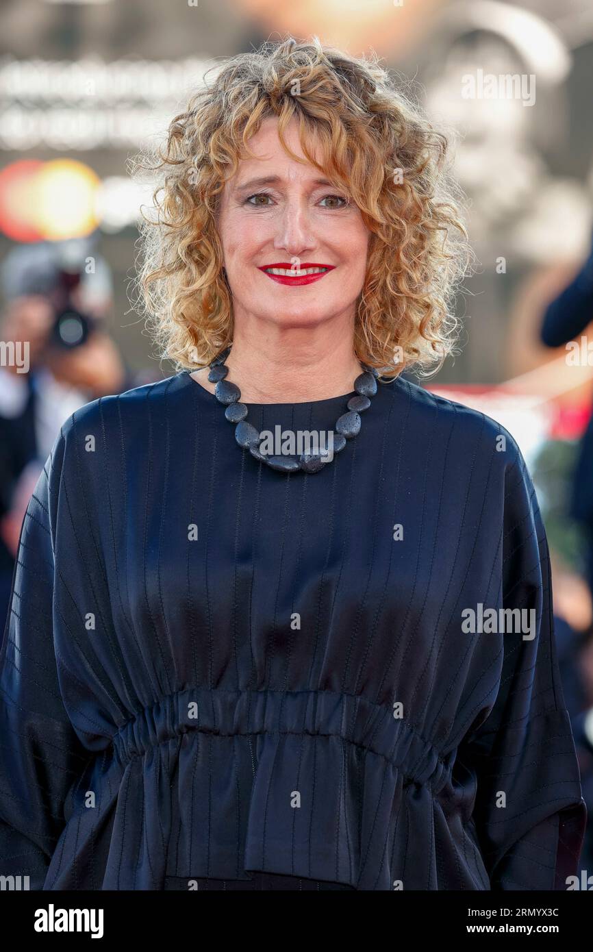 Tricia Tuttle attends the premiere of 'Comandante' and Opening of the 80th Venice International Film Festival at Palazzo del Cinema on the Lido in Venice, Italy, on 30 August 2023. Stock Photo