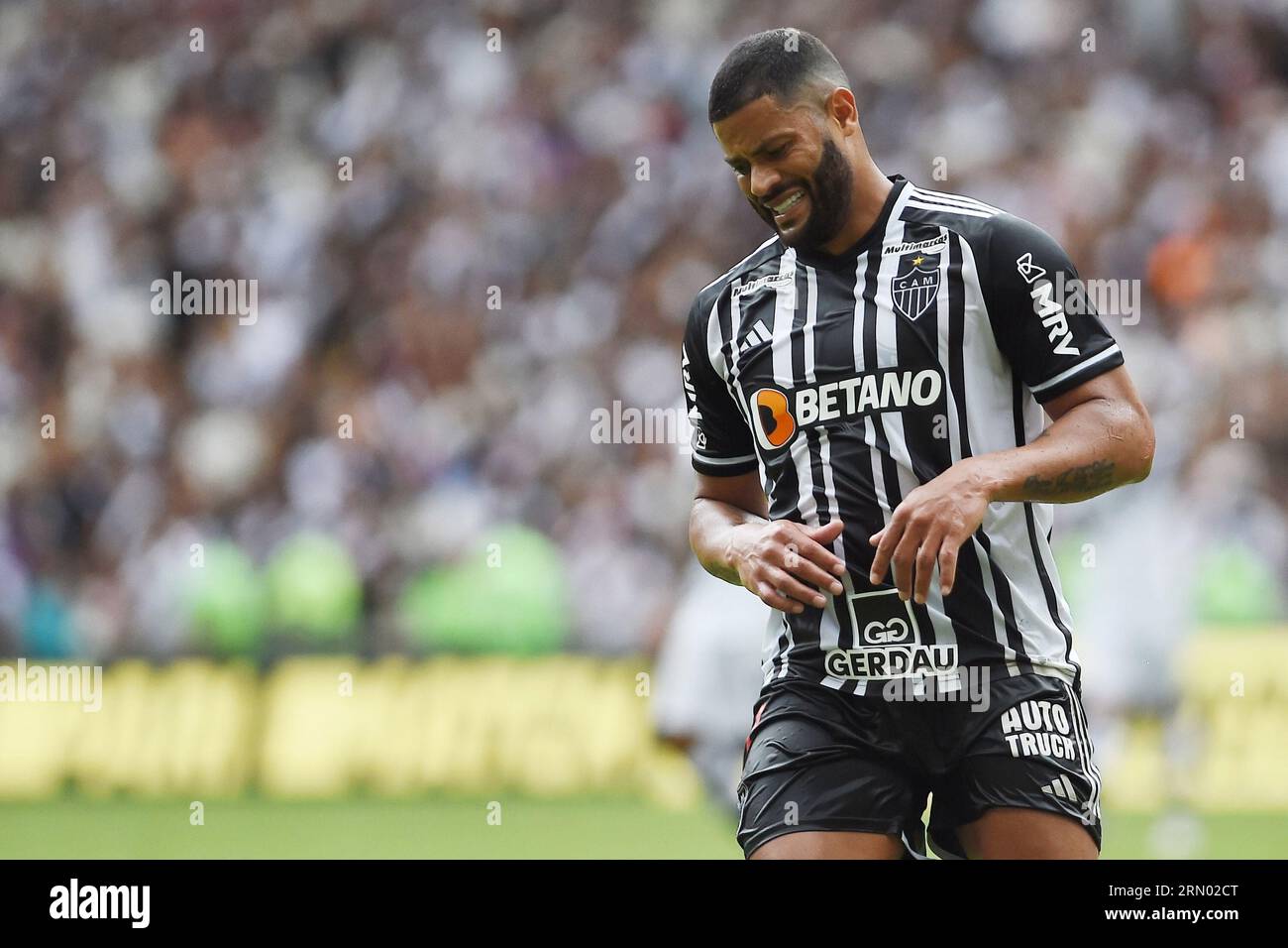 Rio de Janeiro, August 28, 2023. Hulk player, from the Atlético-MG team, during the game against Vasco for the 2023 Brazilian Championship, at the Mar Stock Photo