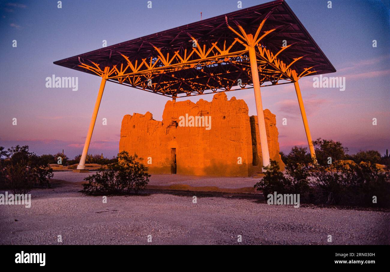 Casa Grande Ruins National Monument Coolidge, Arizona, USA Stock Photo
