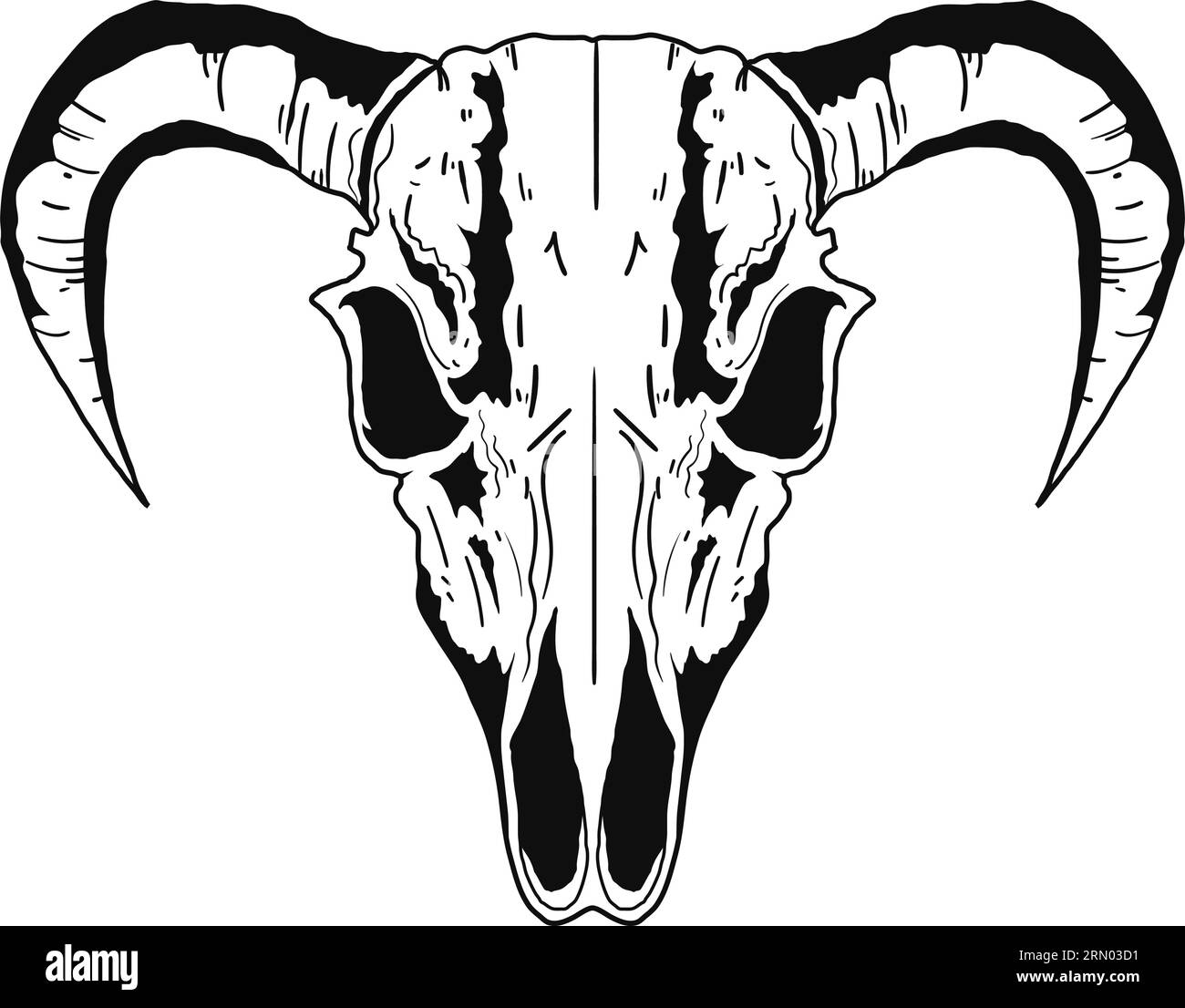 Bull Skull Bone Style icon Stock Vector Image & Art - Alamy
