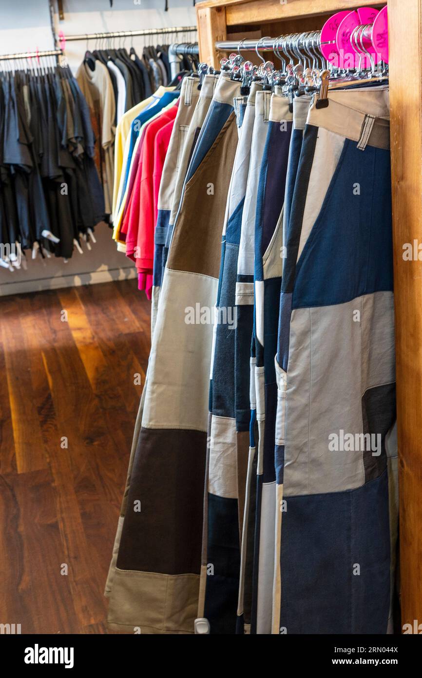 Interior of Sputnik Vintage Store in Reykjavik, Iceland. Second hand