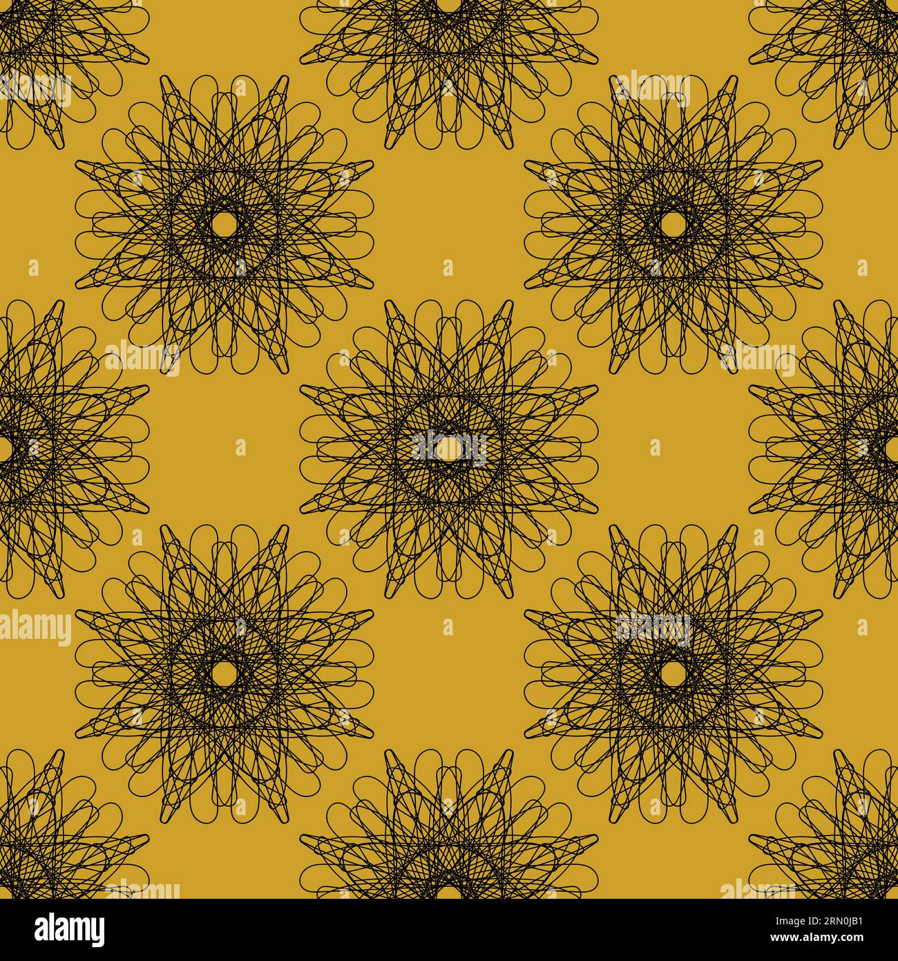 vector seamless pattern of abstract shapes in yellow and black color ...