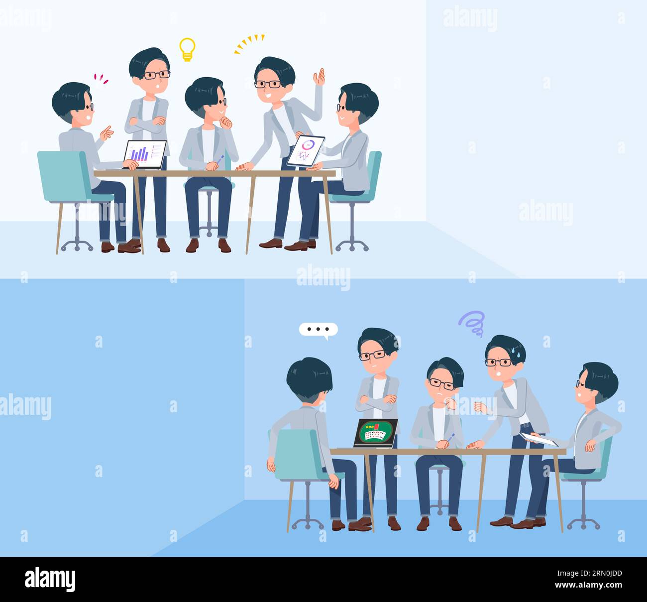 Computer smile thinking programmer Stock Vector Images - Alamy