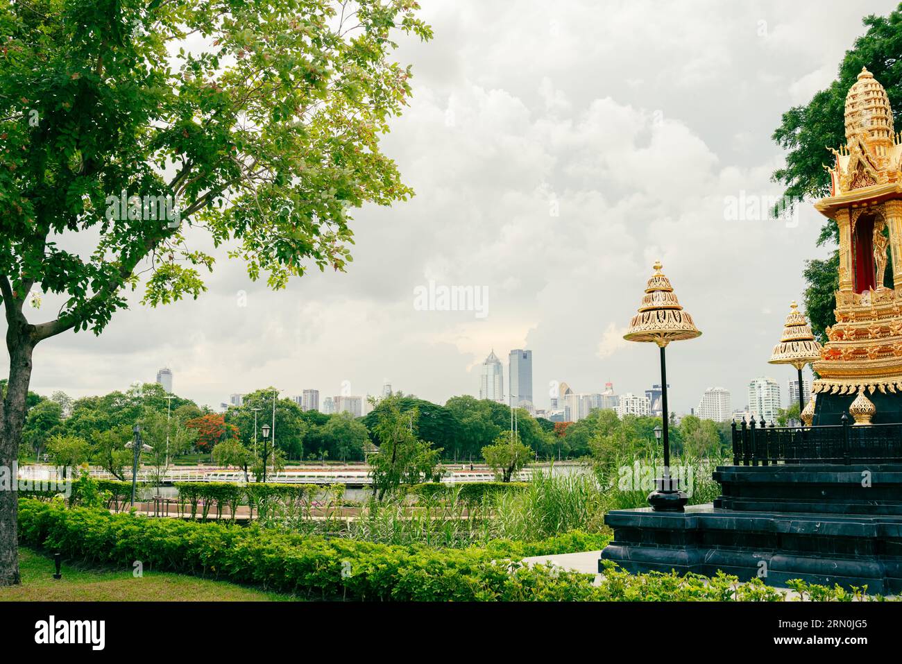 Benchakitti Forest Park in Bangkok, Thailand Stock Photo