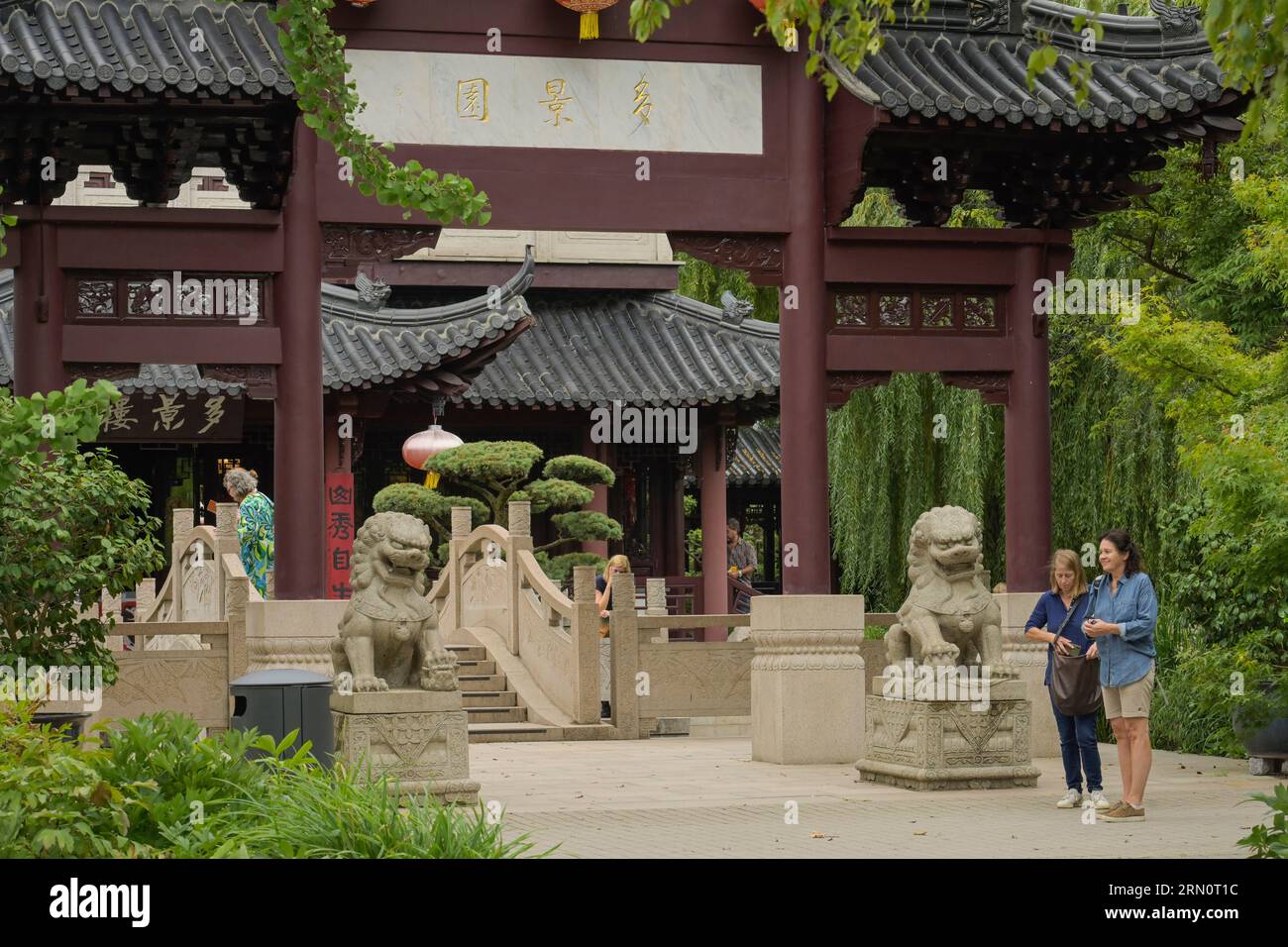 Chinesischer Pavillon, chinesischer Garten, Luisenpark