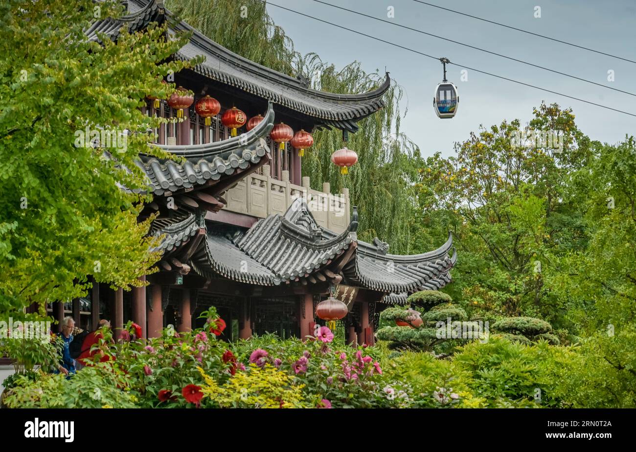 Chinesischer Pavillon, chinesischer Garten, Luisenpark