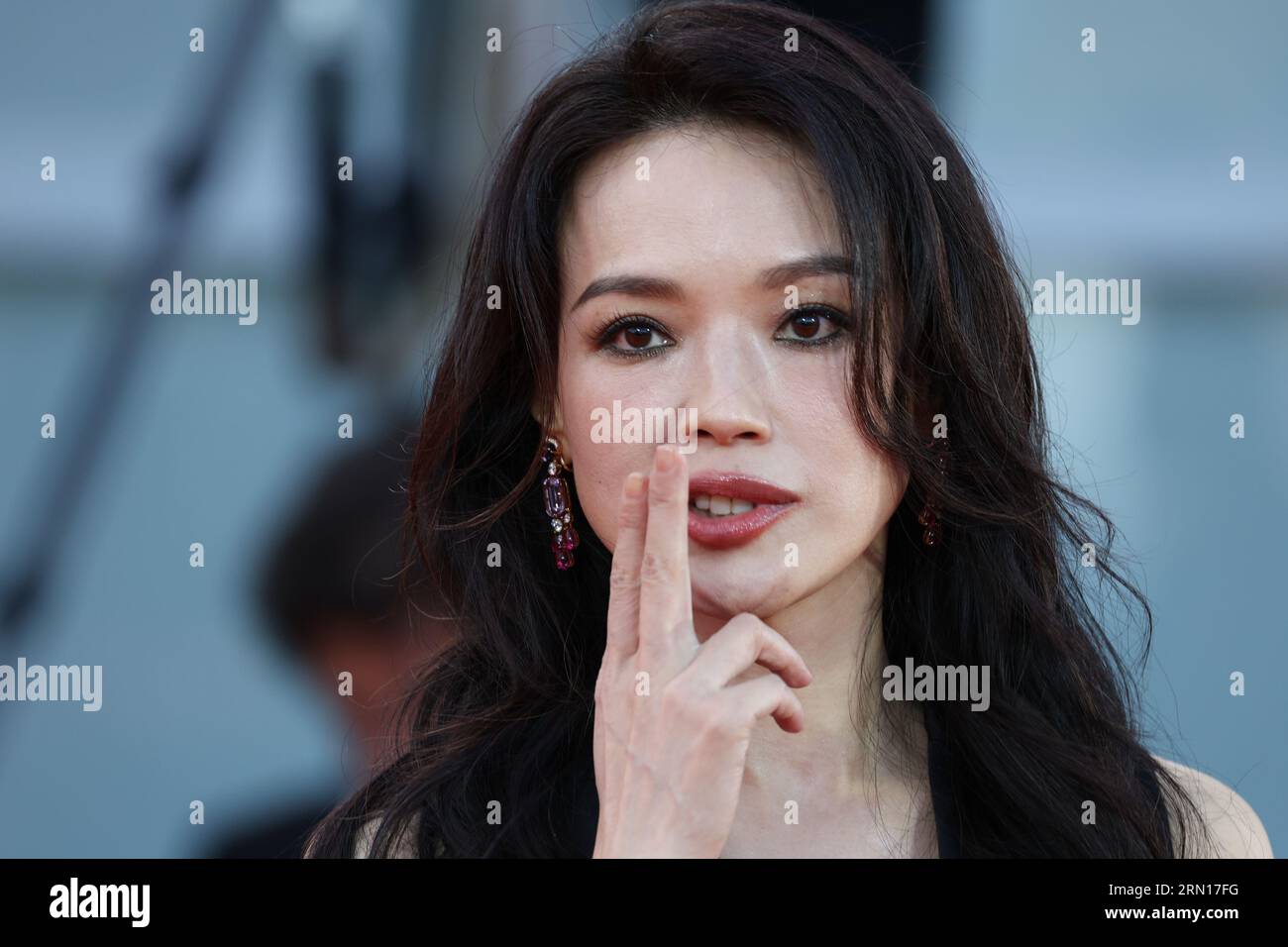 Shu Qi attends the opening red carpet at the 80th Venice International Film Festival on August 30, 2023 in Venice, Italy. ©Photo: Cinzia Camela. Stock Photo