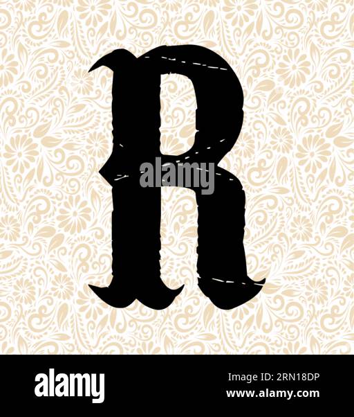 Carnival Alphabet R UPPER , Black alphabet vector, alphabet vector ...