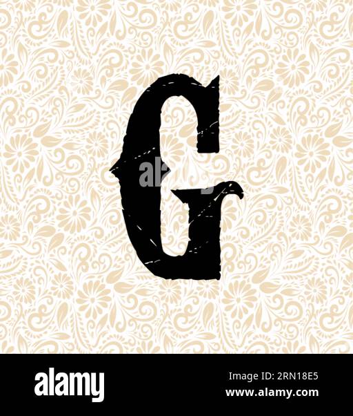 Carnival Alphabet G LOWER , Black alphabet vector, alphabet vector, alphabet silhouette vector,font vector, Latter Art, Alphabet Vector, Font Vector Stock Vector