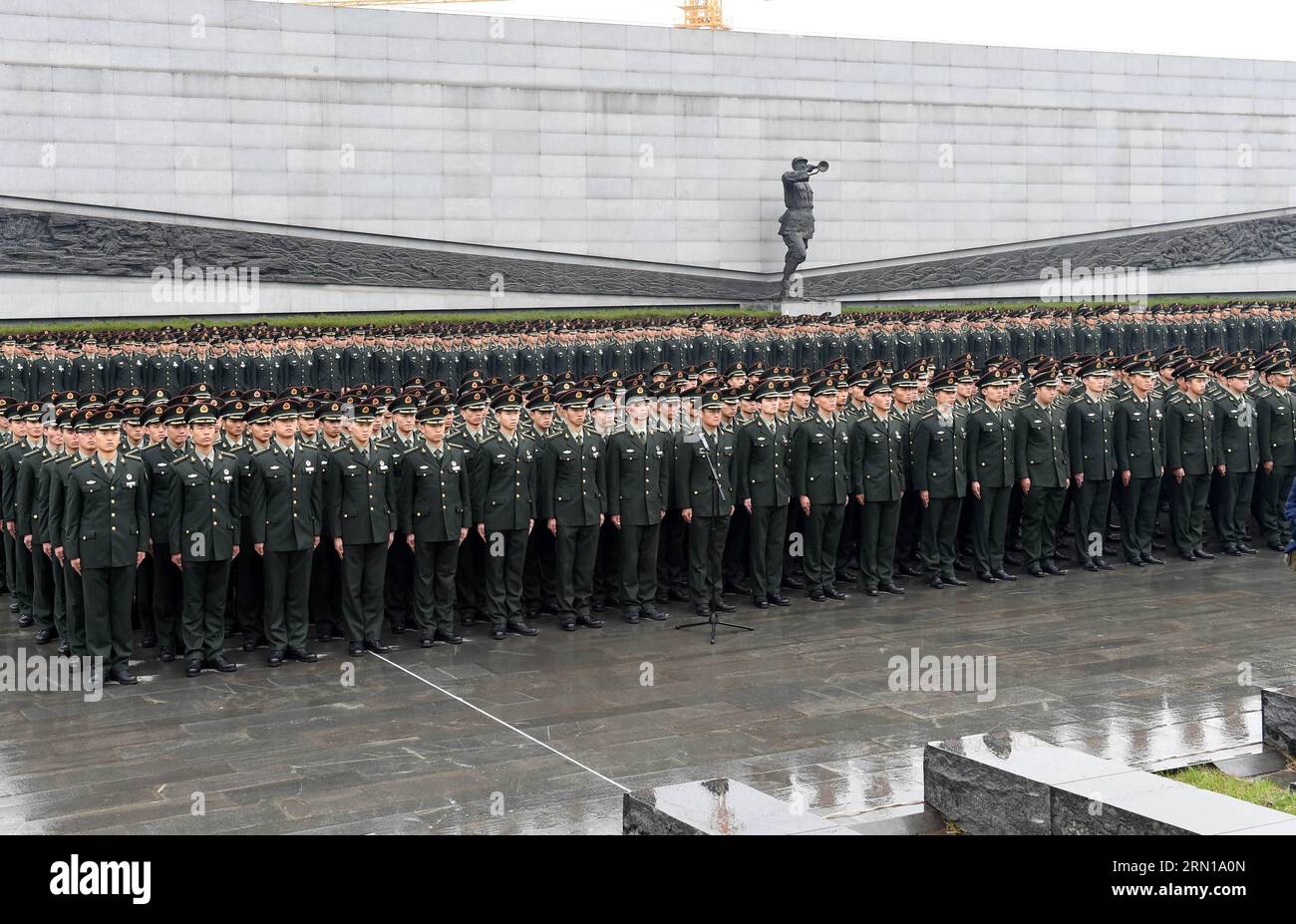 (141210) -- NANJING, Dec. 10, 2014 -- Soldiers of the People s Liberation Army (PLA) participate a memorial ceremony at the Memorial Hall of the Victims in Nanjing Massacre by Japanese Invaders, in Nanjing, Dec. 10, 2014. ) (mp) CHINA-NANJING-MASSACRE-MEMORIAL CEREMONY(CN) SunxCan PUBLICATIONxNOTxINxCHN   Nanjing DEC 10 2014 Soldiers of The Celebrities S Liberation Army PLA participate a Memorial Ceremony AT The Memorial Hall of The Victims in Nanjing Massacre by Japanese Invaders in Nanjing DEC 10 2014 MP China Nanjing Massacre Memorial Ceremony CN  PUBLICATIONxNOTxINxCHN Stock Photo