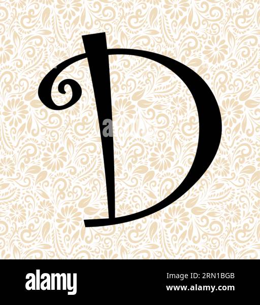 Curlz Alphabet D UPPER , Black alphabet vector, alphabet vector ...