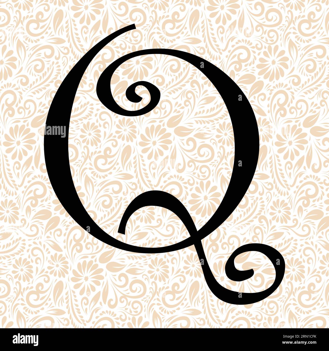 Curlz Alphabet Q UPPER , Black alphabet vector, alphabet vector