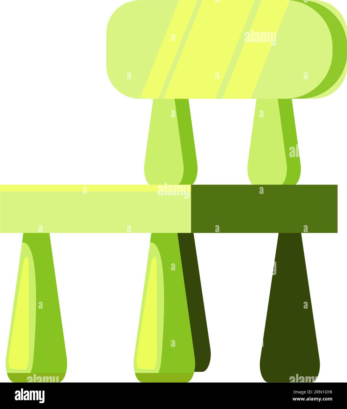 Green chair illustration Stock Vector Image & Art Alamy