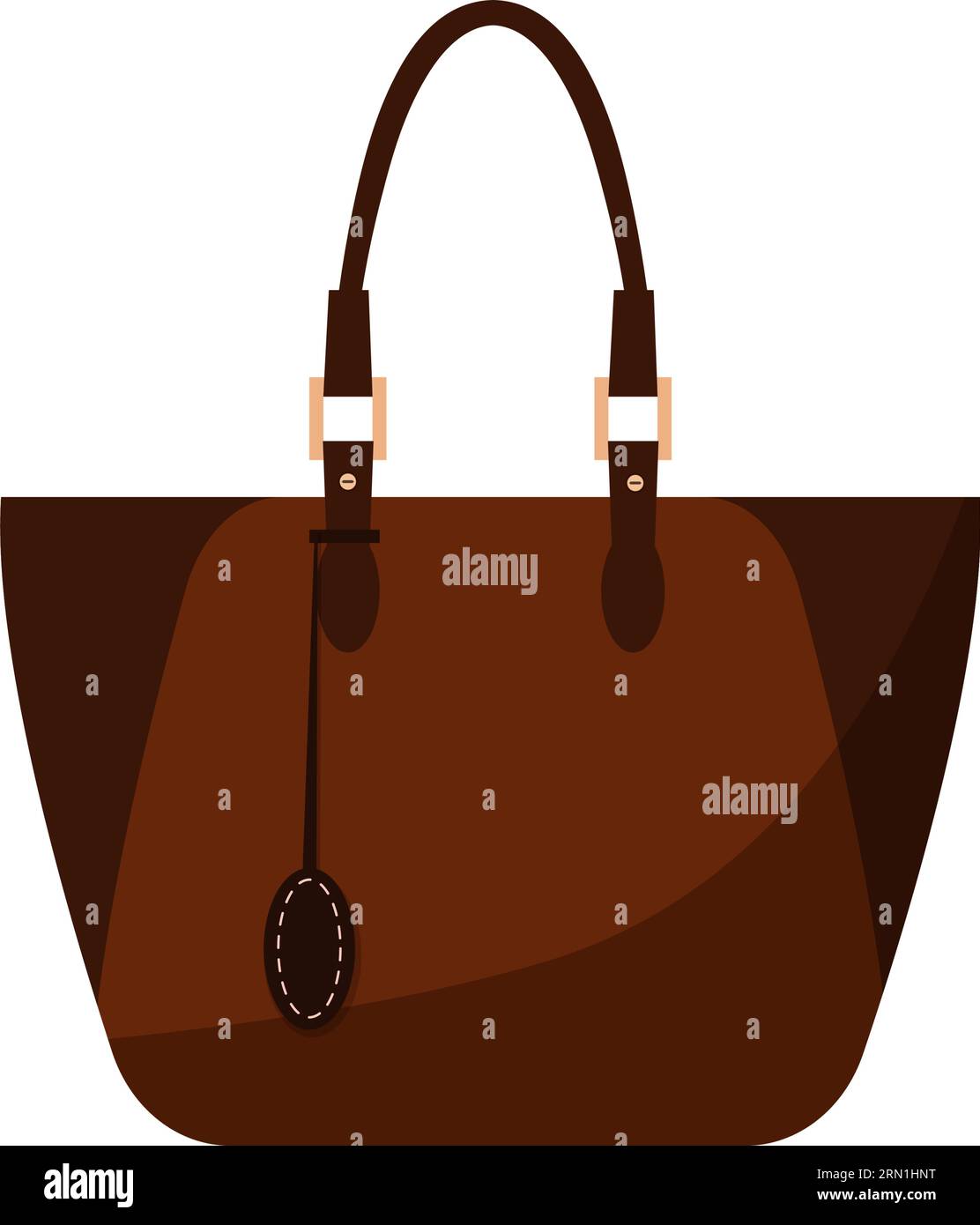 Dark brown tote bag Stock Vector Images - Alamy