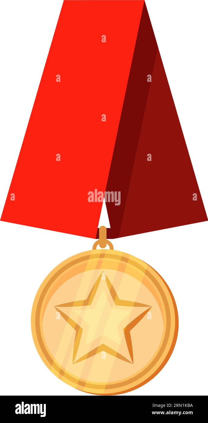 Golden round medal illustration Stock Vector Image & Art - Alamy