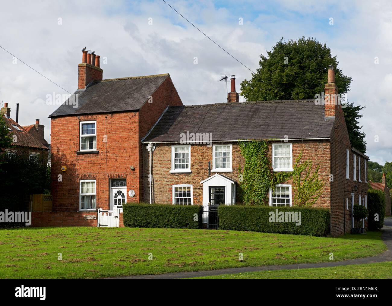 Houses in the village of Appleton Roebuck, North Yorkshire, England UK