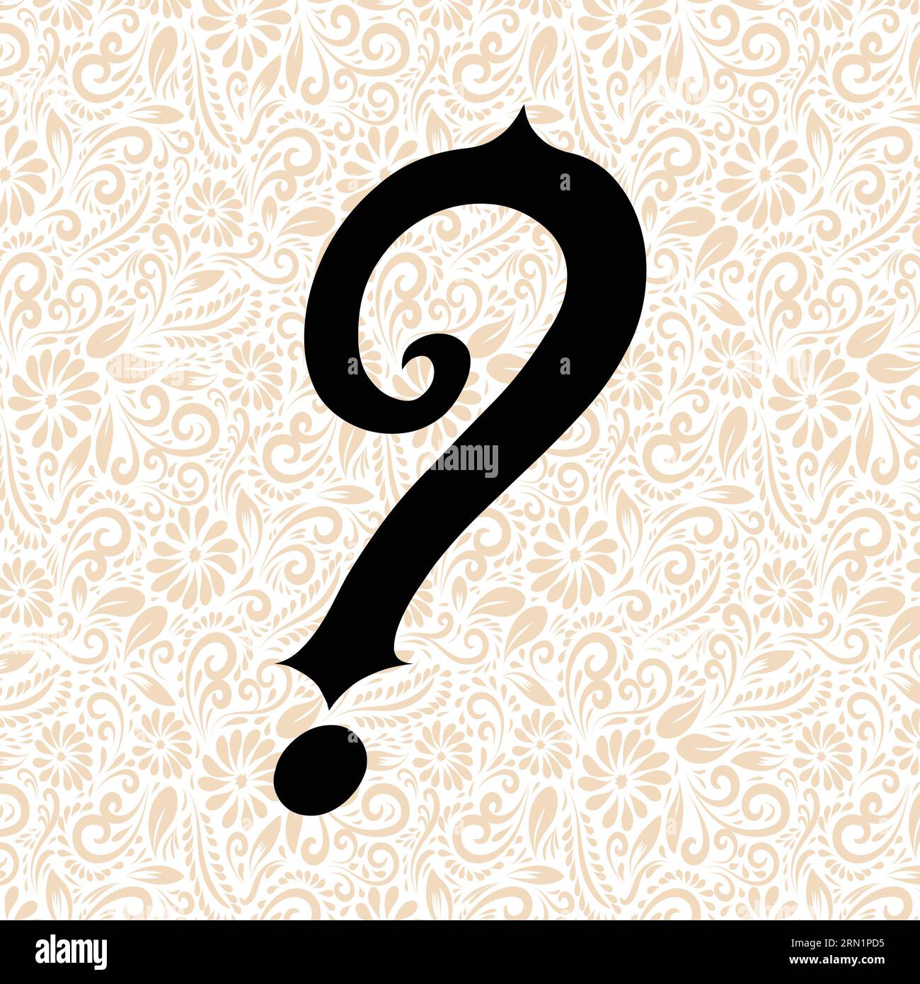 Old Fashioned Alphabet SYMBOL QUESTION MARK , Black alphabet vector ...