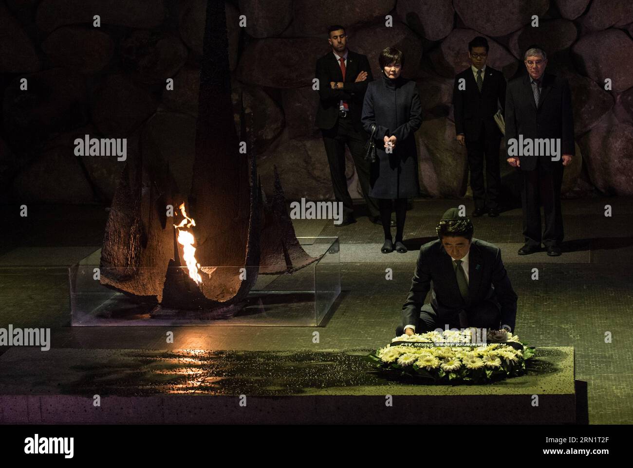 The Prime Minister of Japan lays a wreath at the Tomb of the