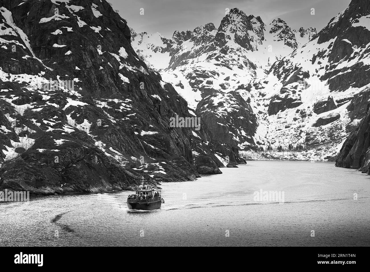 black-and-white-photo-of-trollfjorden-hi-res-stock-photography-and