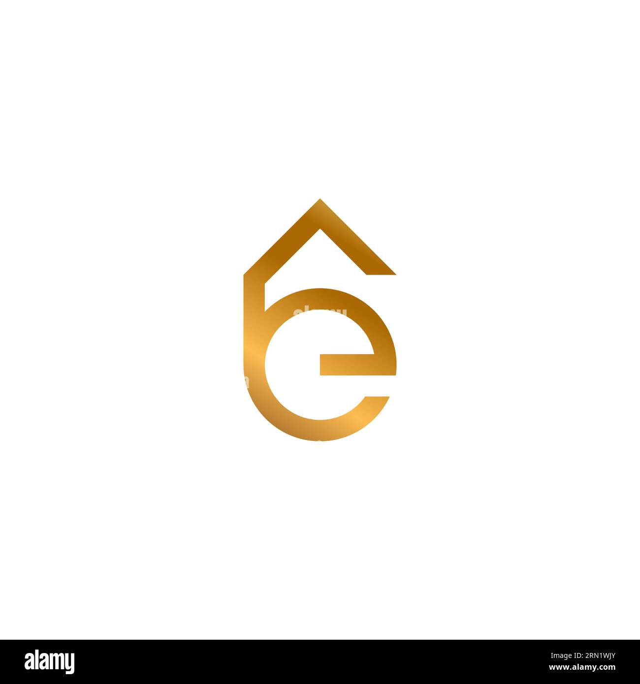 E Home Logo Design. Letter EG Real Estate Logo Stock Vector