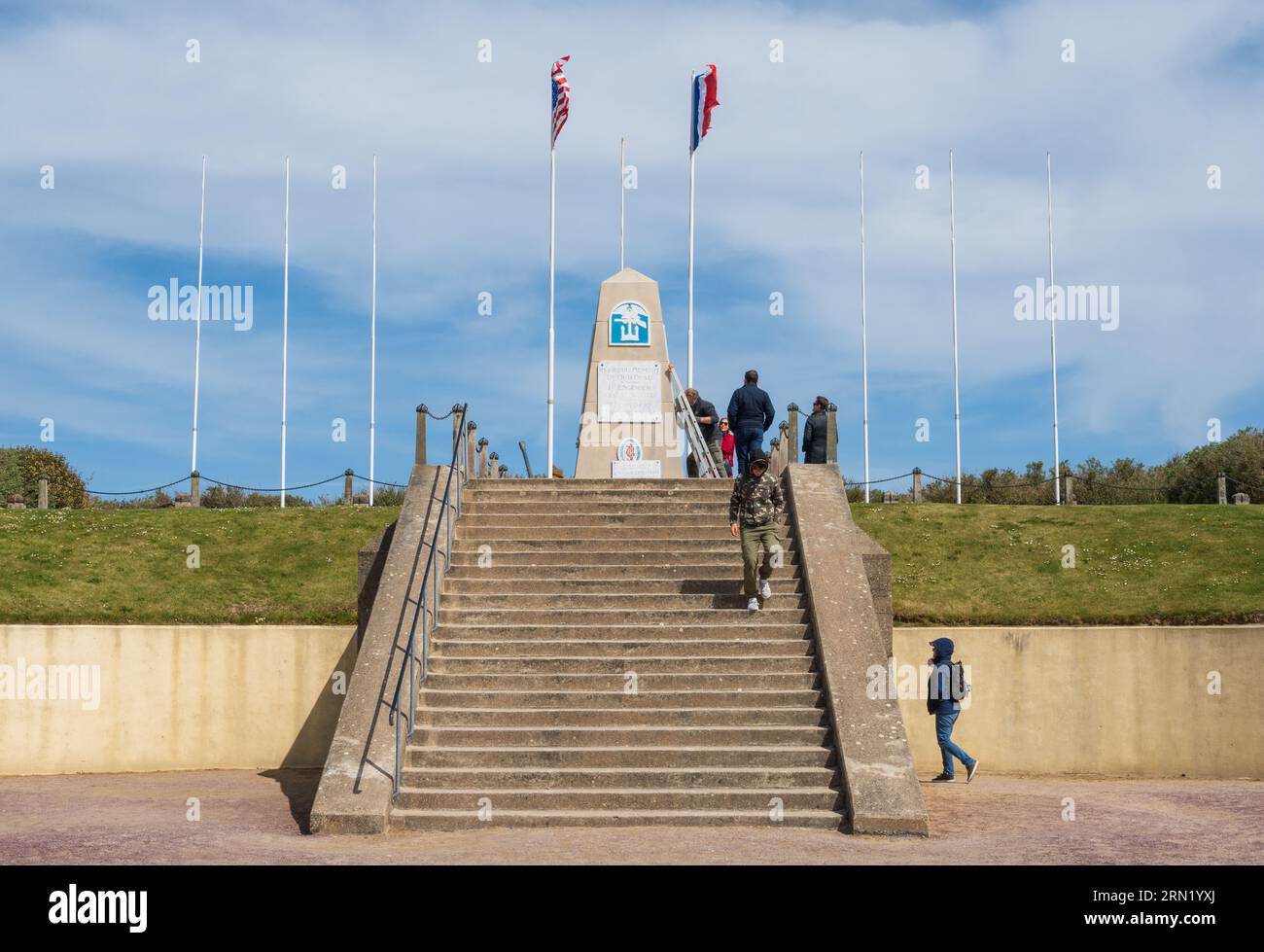 Utah Beach Monument in Sainte-Marie-du-Mont, France Stock Photo