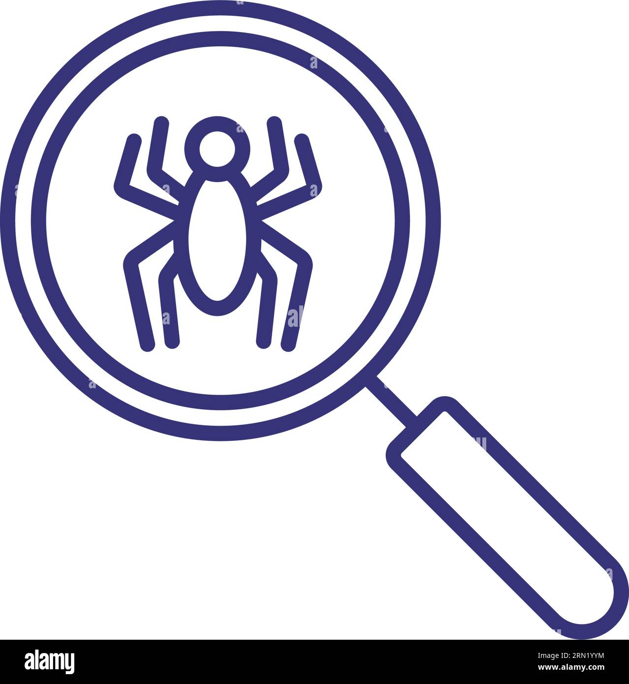 Antivirus line icon Stock Vector